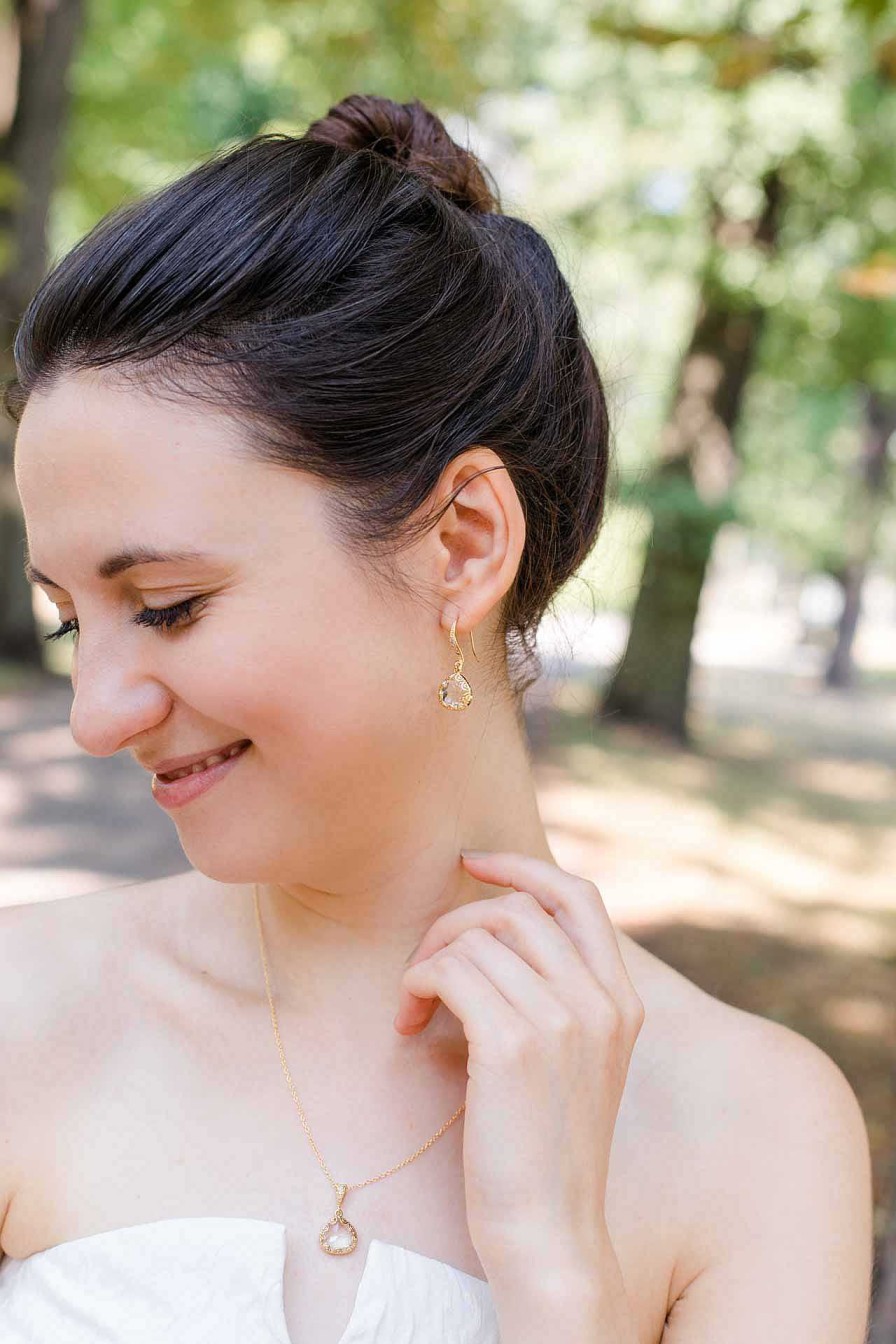 Hochzeitsschmuck Catalea | Kette Vergoldet Athen