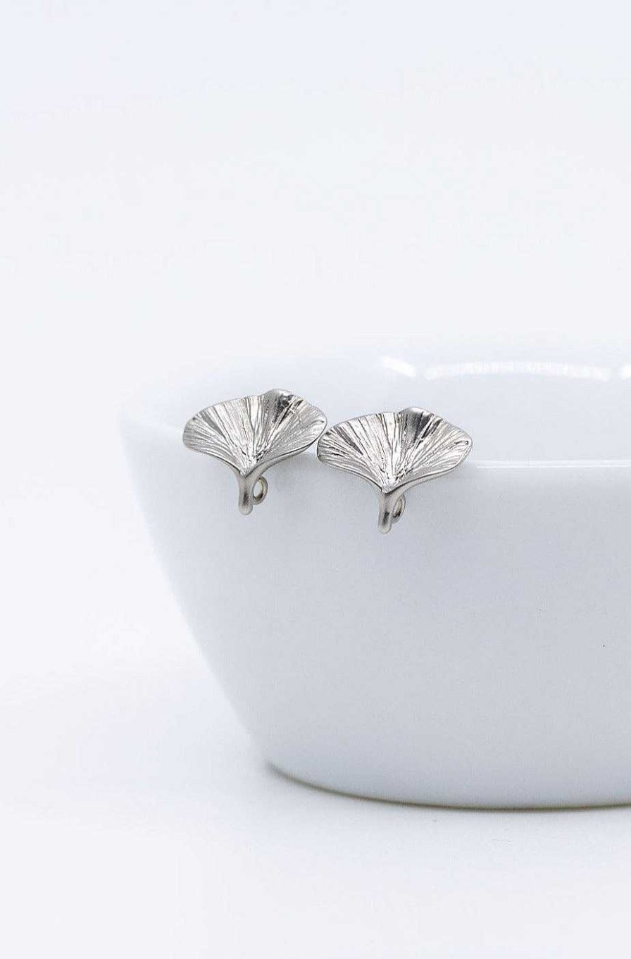 Schmuck Catalea | Ohrringe Silber Ginkgo