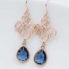 Schmuck Catalea | Ohrringe Rosegold Blau Riva