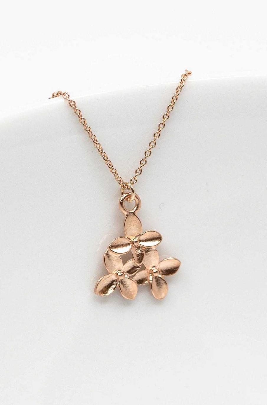 Hochzeitsschmuck Catalea | Kette Rosegold Blumen Amsterdam