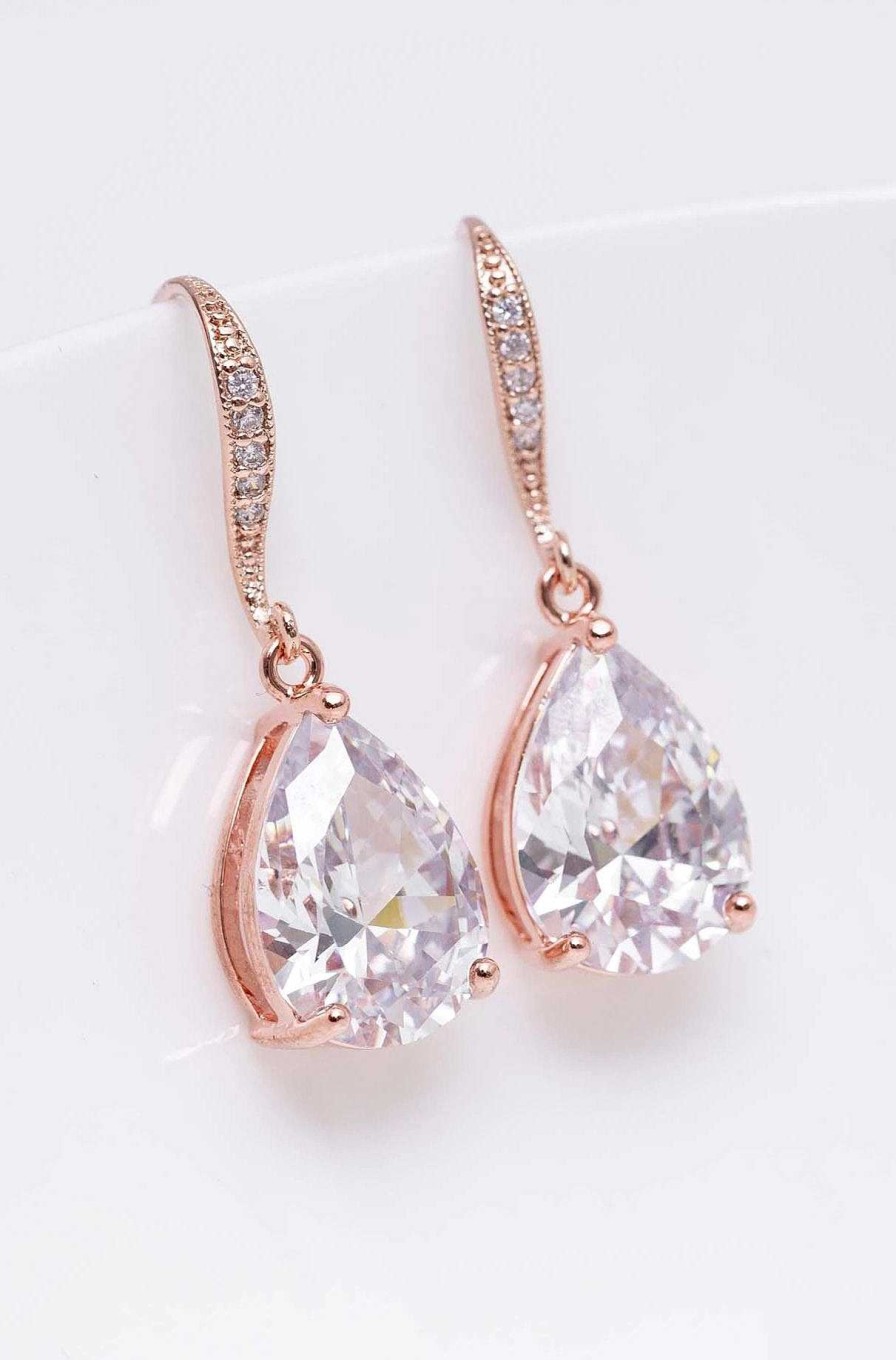 Hochzeitsschmuck Catalea | Ohrringe Sedona Rosegold