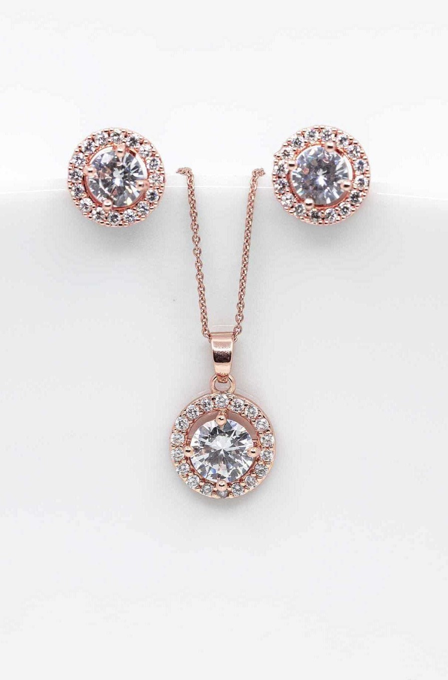 Hochzeitsschmuck Catalea | Ohrringe Sevilla Rosegold