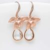 Hochzeitsschmuck Catalea | Ohrringe Siena Rosegold Kristall