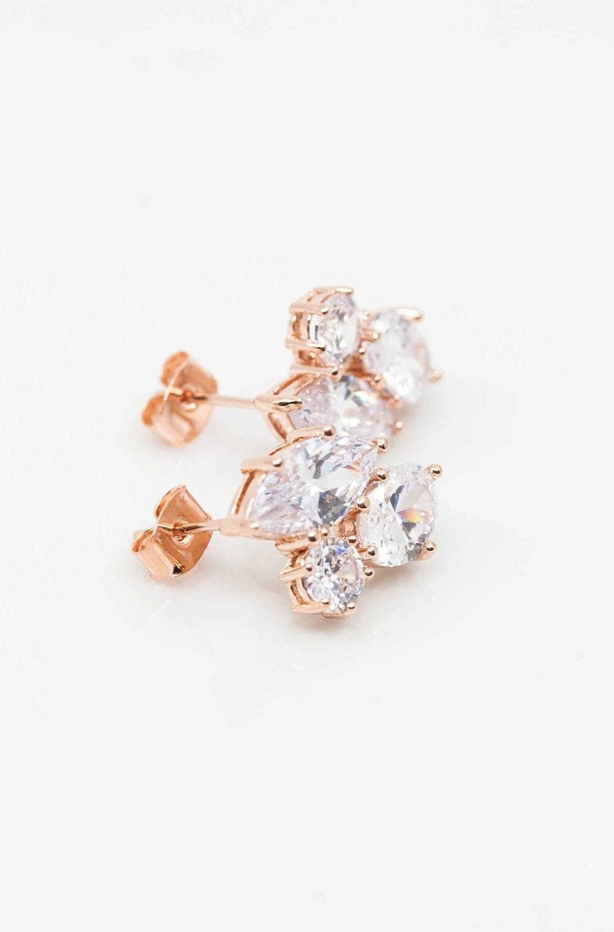 Hochzeitsschmuck Catalea | Ohrringe Avignon Rosegold