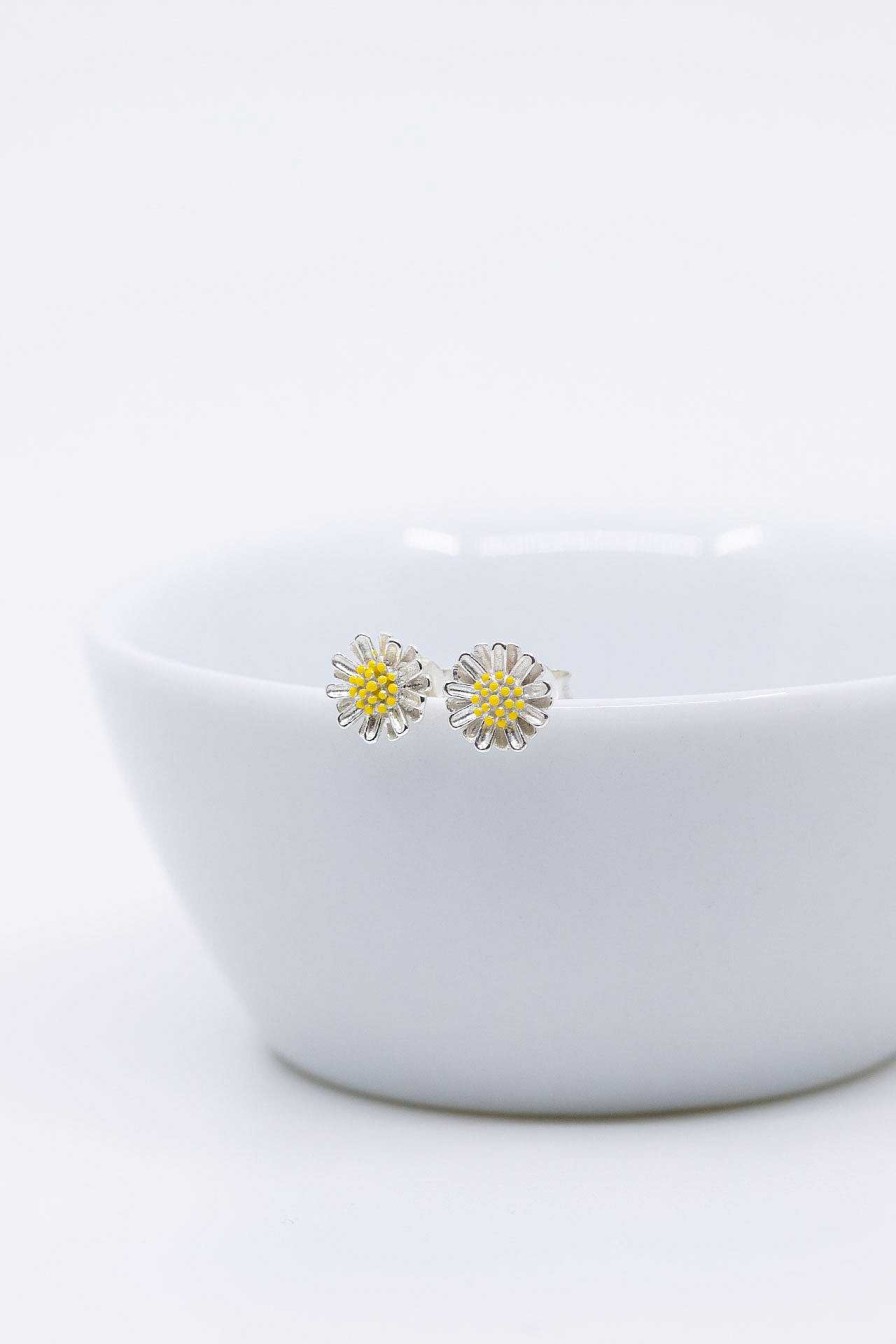 Schmuck Catalea | Ohrringe Blumen Silber Daisy