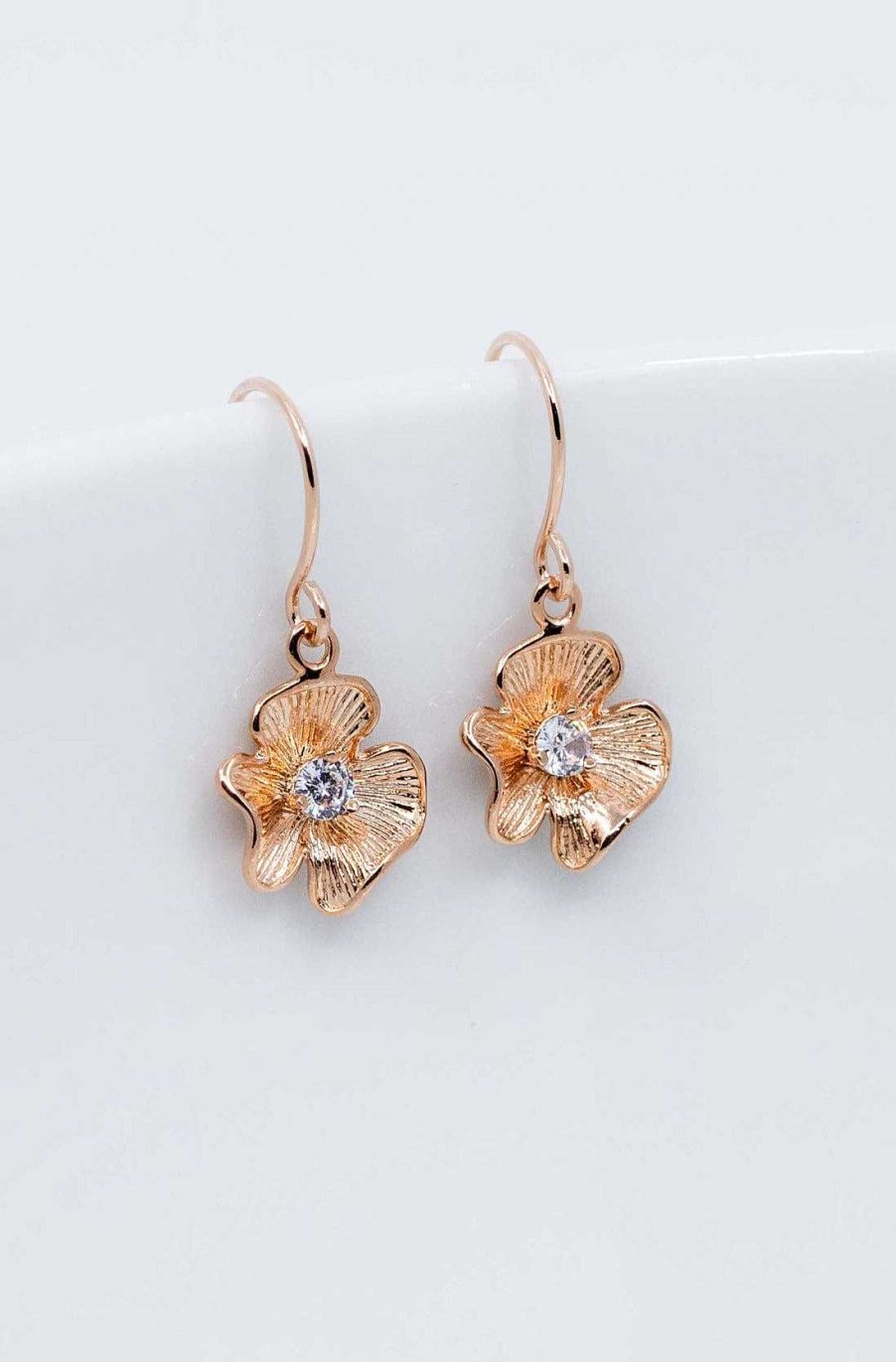 Schmuck Catalea | Ohrringe Rosegold Blumen