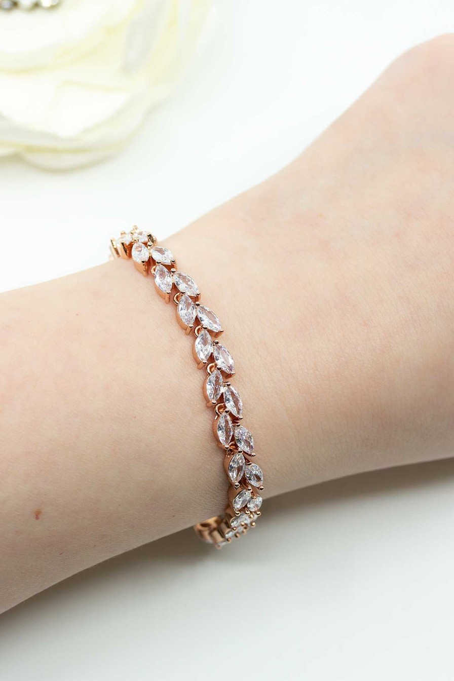 Hochzeitsschmuck Catalea | Armband Rosegold Alexandria