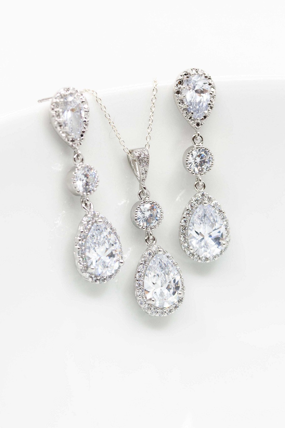 Hochzeitsschmuck Catalea | Set Aurora Silber