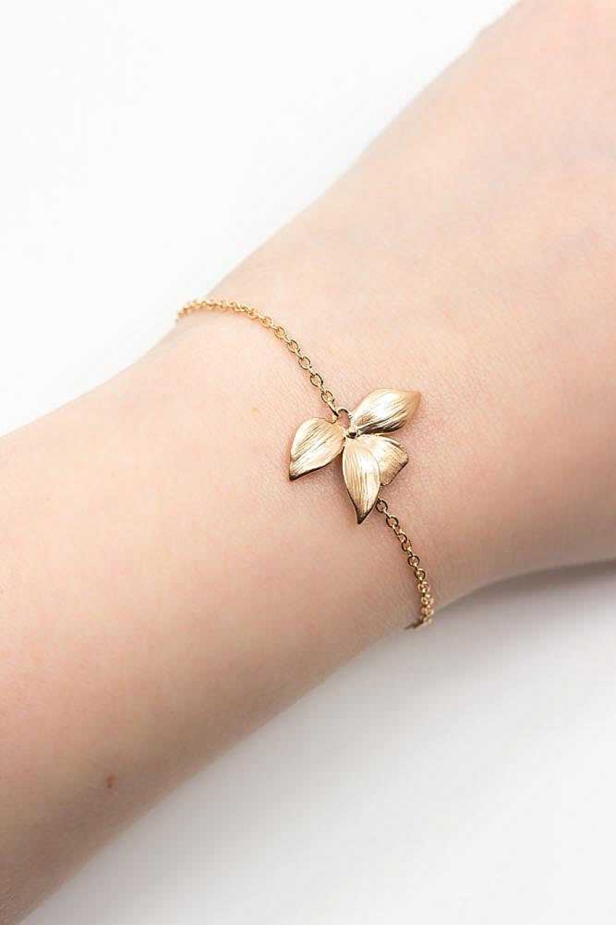 Hochzeitsschmuck Catalea | Armband Siena Rosegold Blume