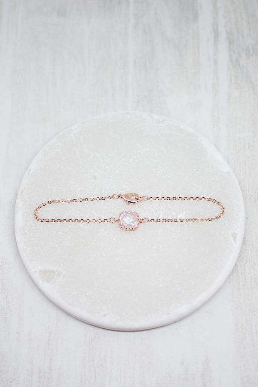 Schmuck Catalea | Armband Rosegold Kristall