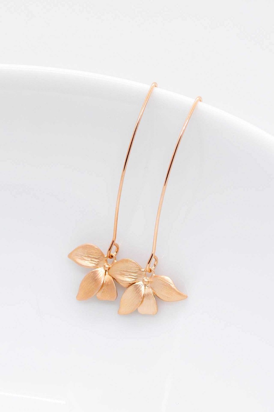 Hochzeitsschmuck Catalea | Ohrringe Siena Rosegold Haken