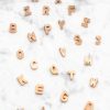 Schmuck Catalea | Kette Rosegold Buchstabe Druckschrift