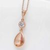 Hochzeitsschmuck Catalea | Kette Bari Rosegold Pfirsich