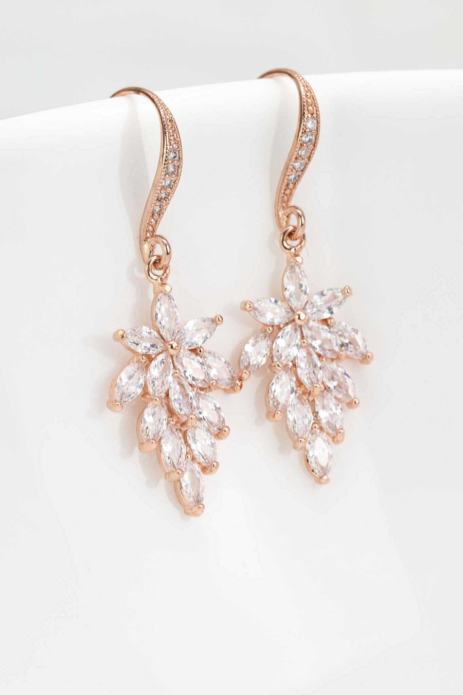 Hochzeitsschmuck Catalea | Ohrringe Nizza Rosegold