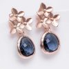 Hochzeitsschmuck Catalea | Ohrringe Rosegold Blau Amsterdam