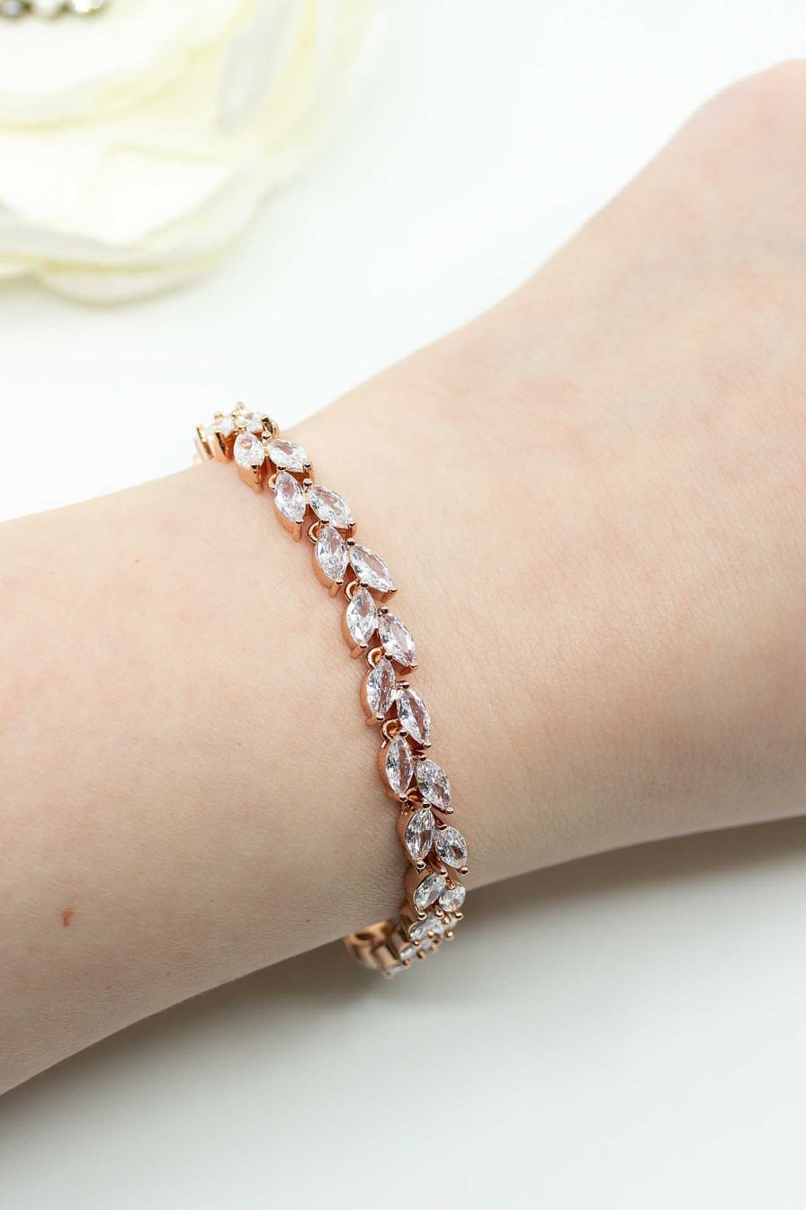 Hochzeitsschmuck Catalea | Armband Rosegold Alexandria