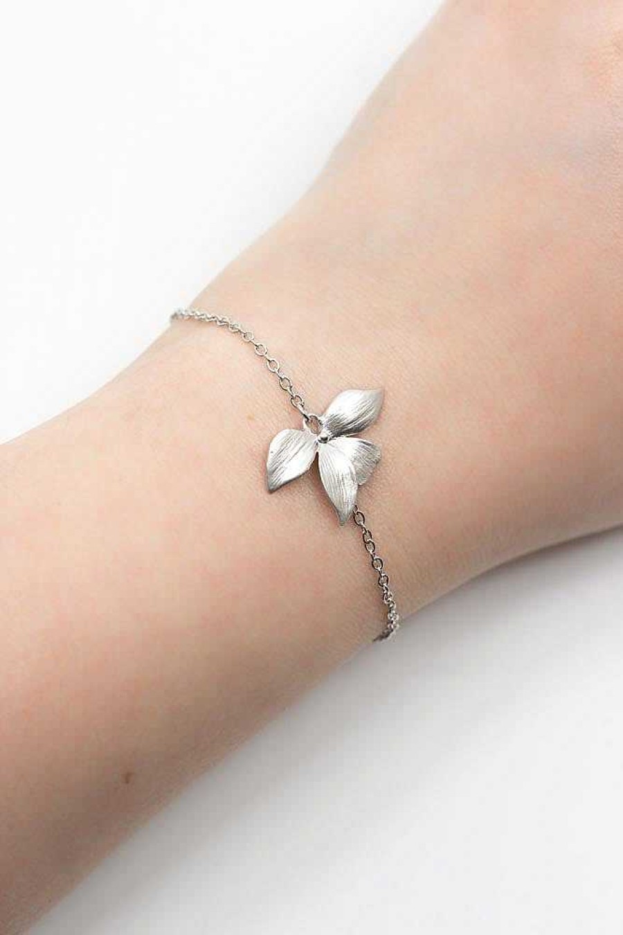 Hochzeitsschmuck Catalea | Armband Siena Silber Blume