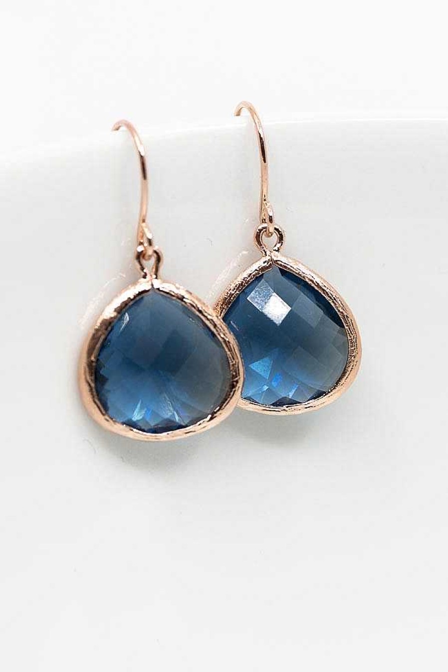 Schmuck Catalea | Ohrringe Rosegold Blau Sorrent