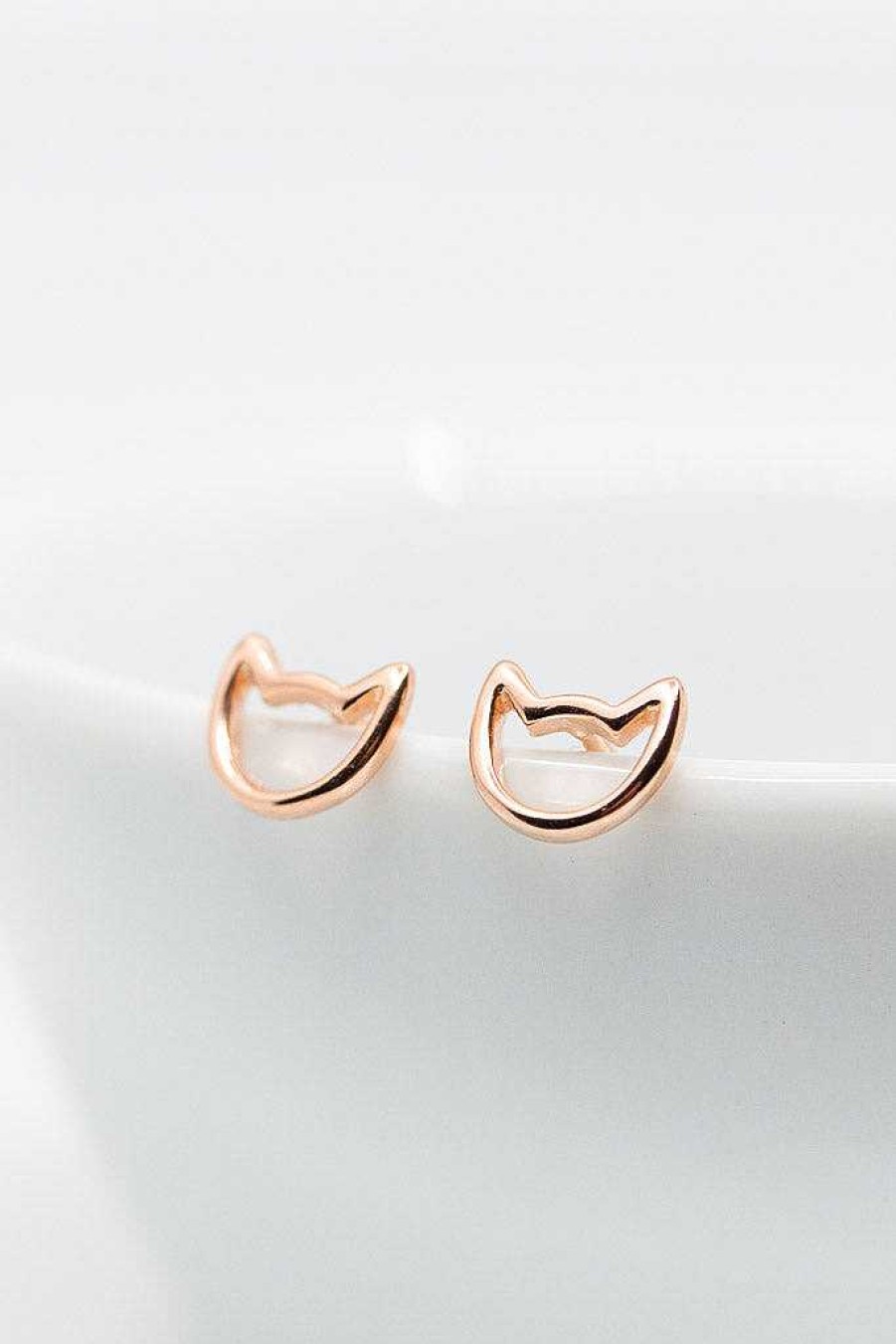 Schmuck Catalea | Ohrringe Rosegold Katze