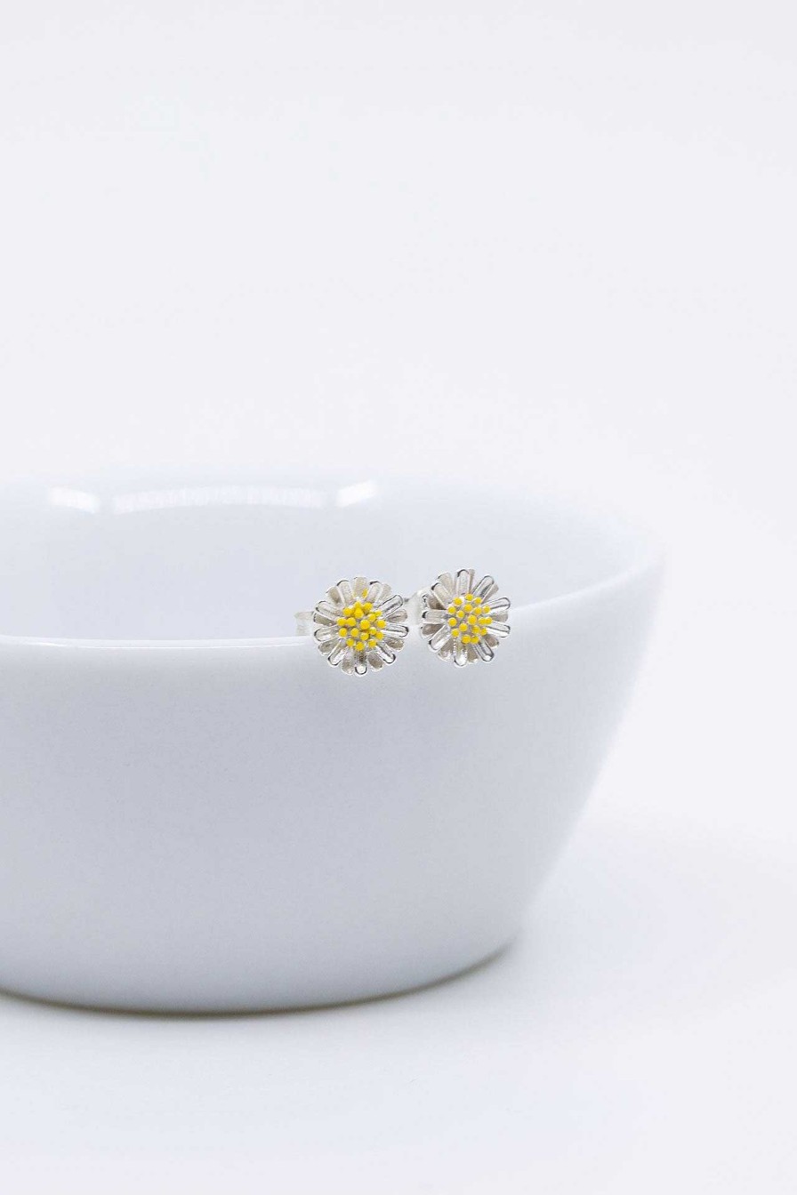 Schmuck Catalea | Ohrringe Blumen Silber Daisy