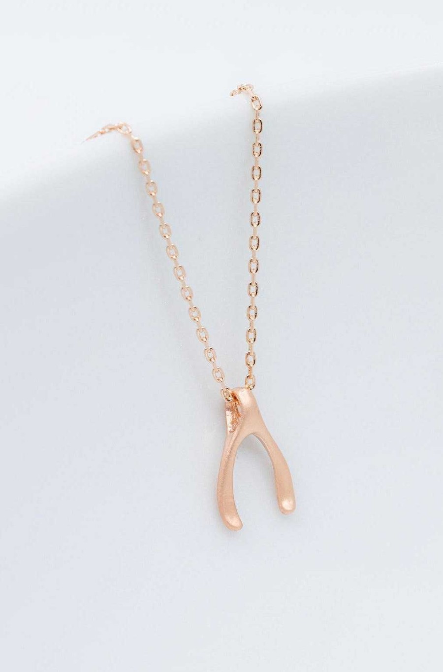 Schmuck Catalea | Kette Rosegold Wishbone