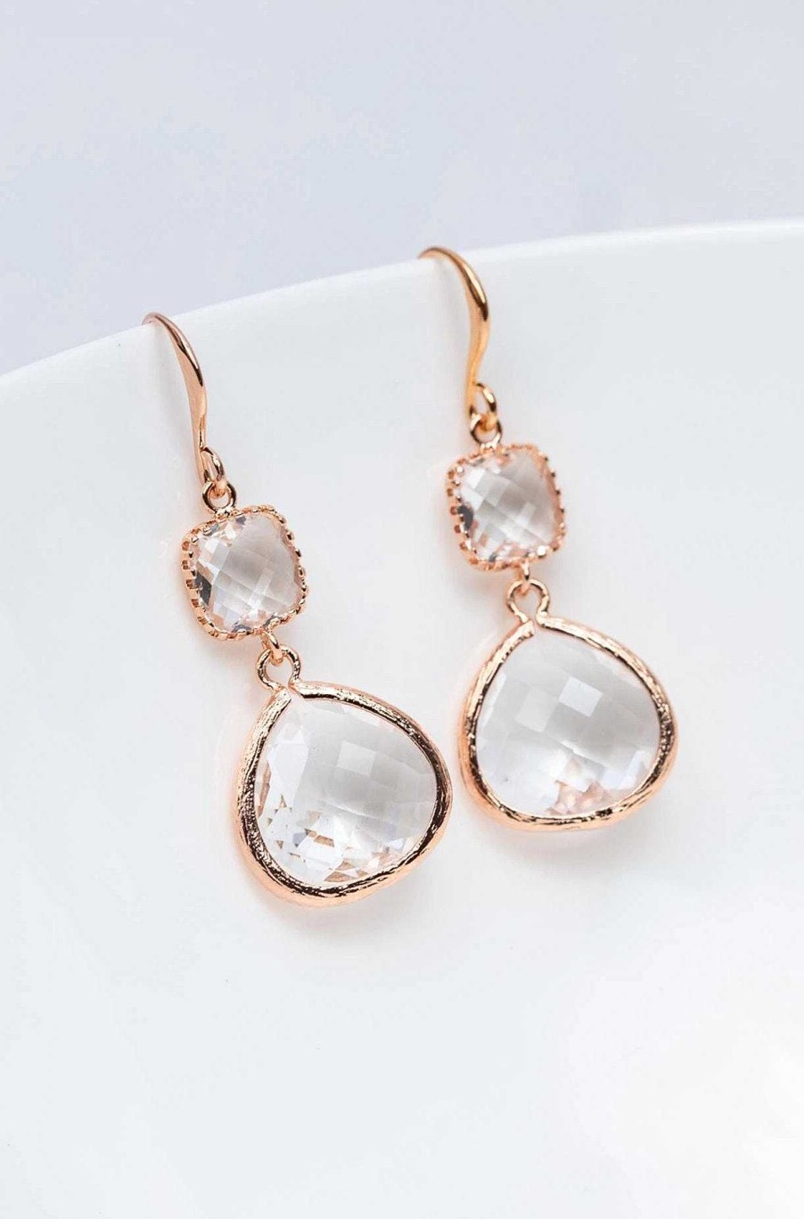 Schmuck Catalea | Ohrringe Rosegold Kristall Soria