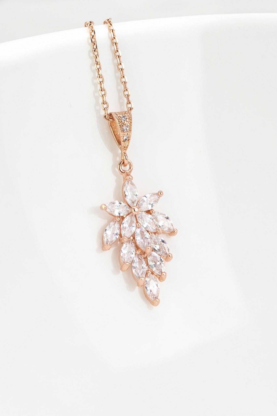 Hochzeitsschmuck Catalea | Kette Nizza Rosegold