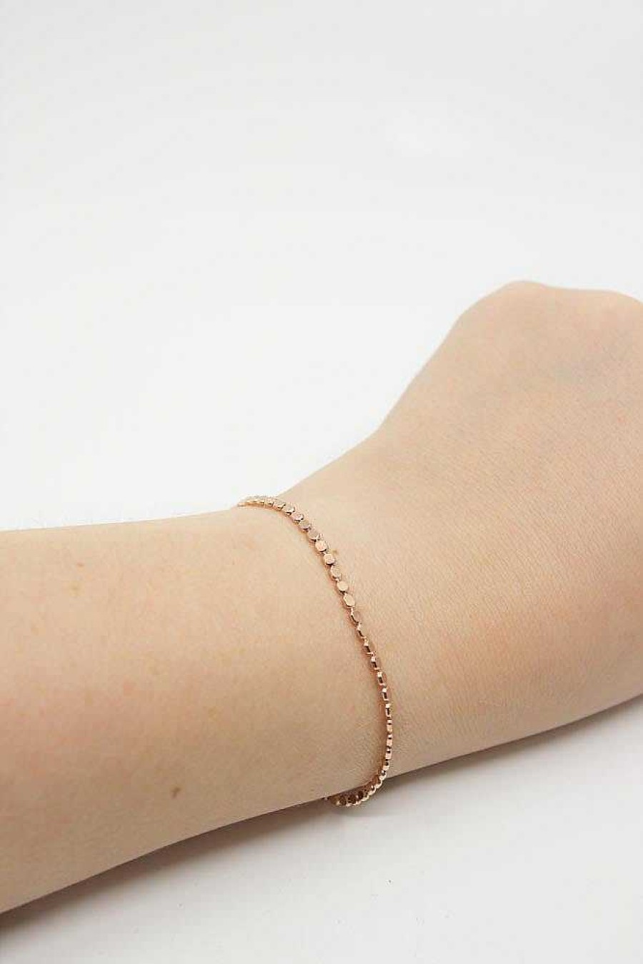 Schmuck Catalea | Armband Rosegold Pl Ttchen