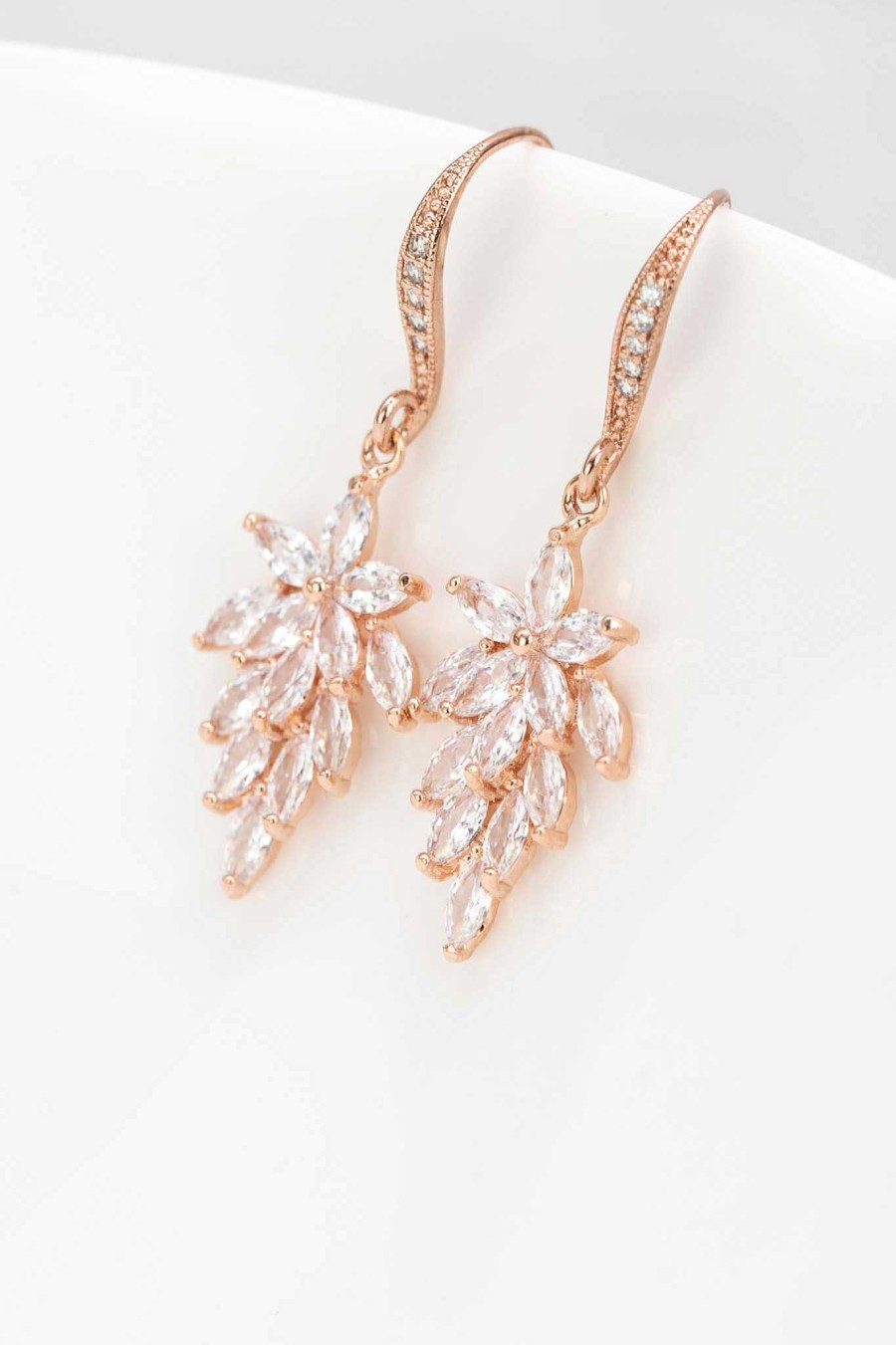 Hochzeitsschmuck Catalea | Ohrringe Nizza Rosegold