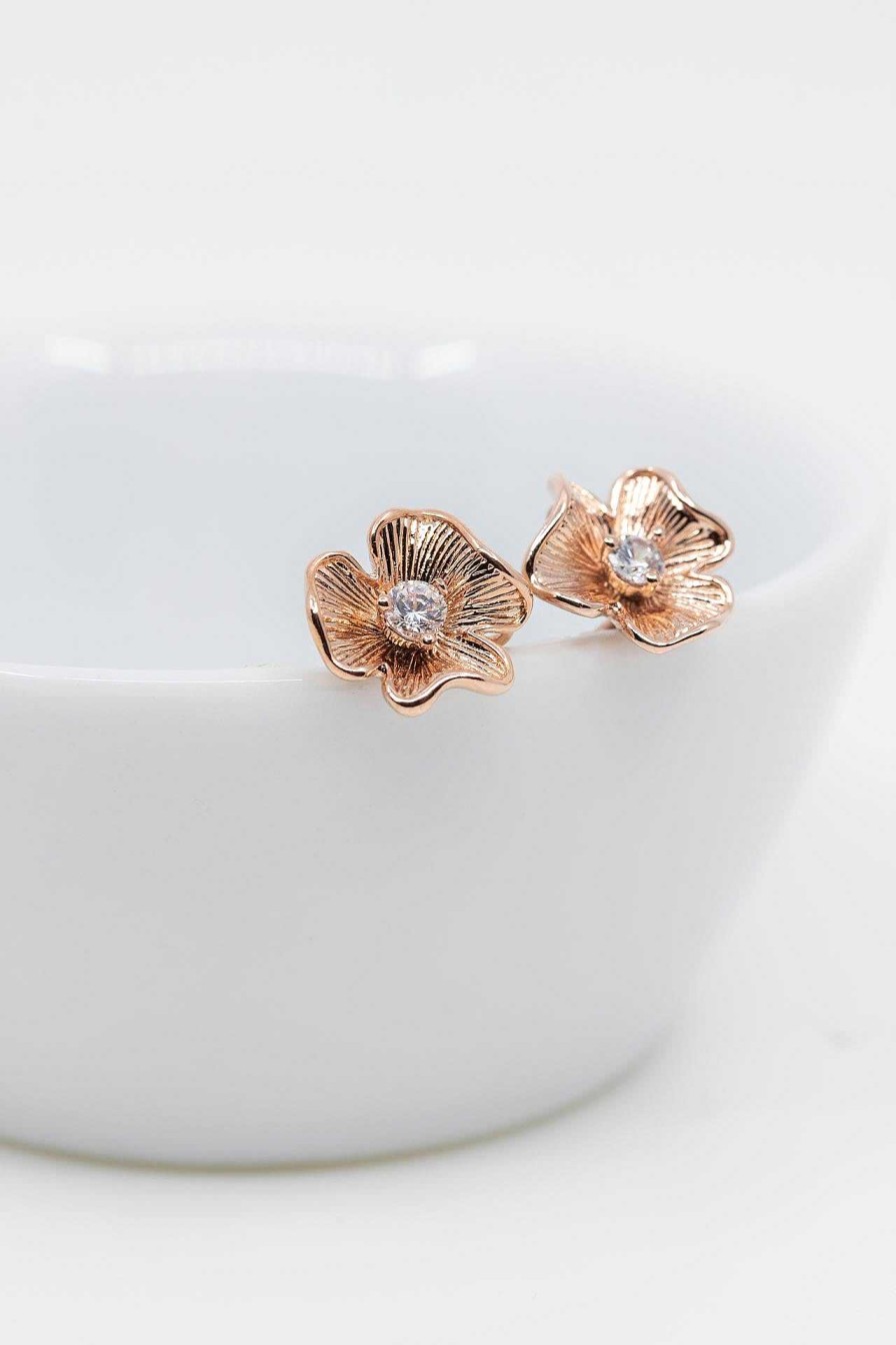 Schmuck Catalea | Ohrringe Rosegold Bl Te