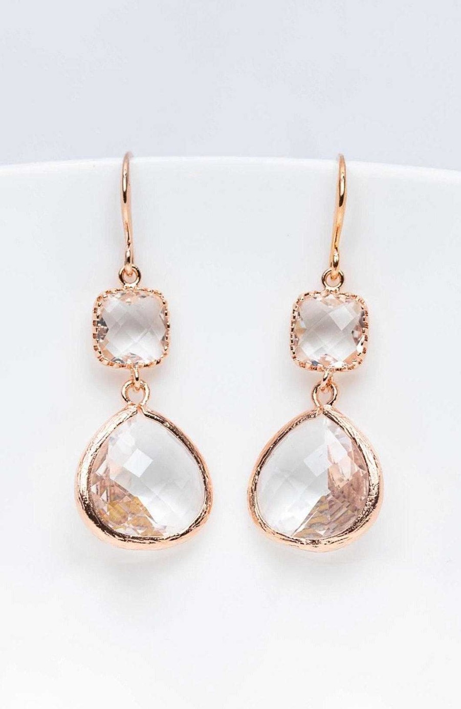 Schmuck Catalea | Ohrringe Rosegold Kristall Soria