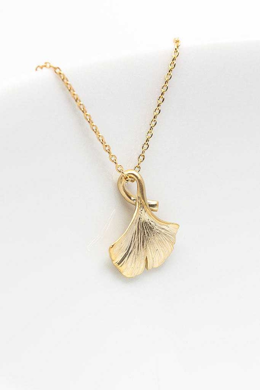 Schmuck Catalea | Kette Vergoldet Ginkgo