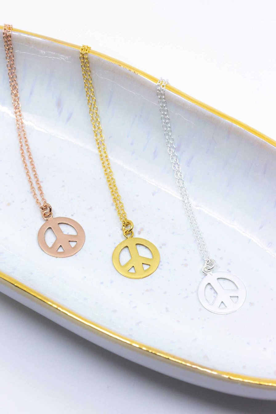 Schmuck Catalea | Kette Vergoldet Peace