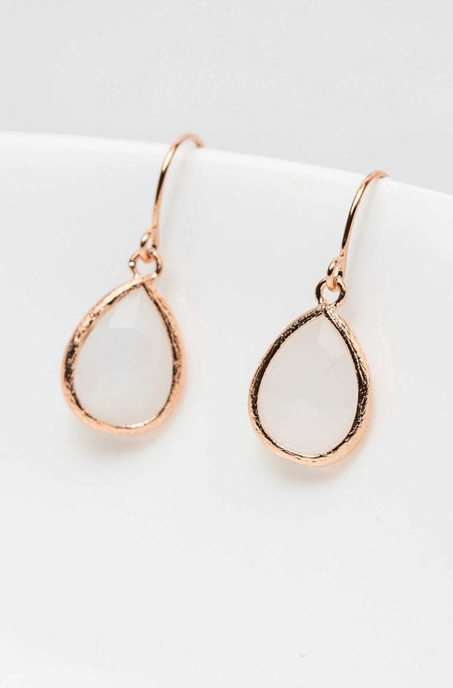 Schmuck Catalea | Ohrringe Rosegold Wei Saranda