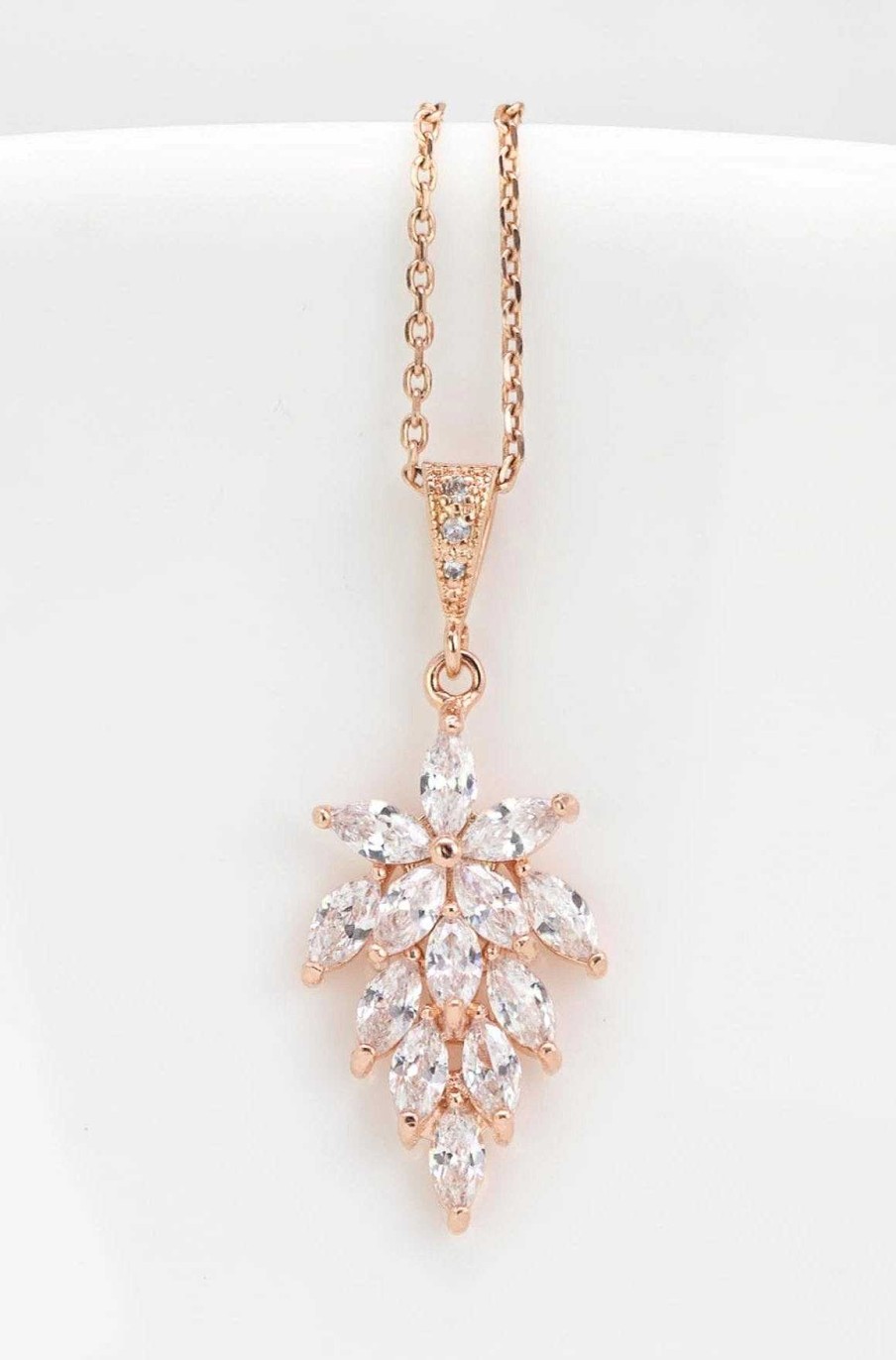 Hochzeitsschmuck Catalea | Kette Nizza Rosegold