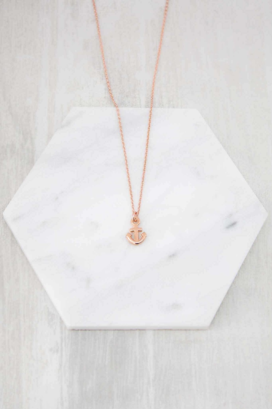 Schmuck Catalea | Kette Rosegold Anker Klein