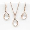 Hochzeitsschmuck Catalea | Set Rosegold Kristall Venedig