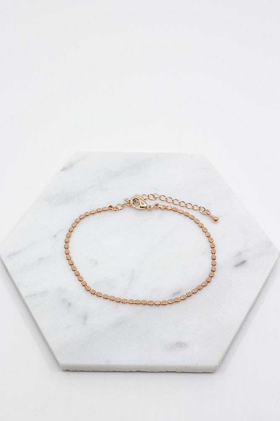 Schmuck Catalea | Armband Rosegold Pl Ttchen