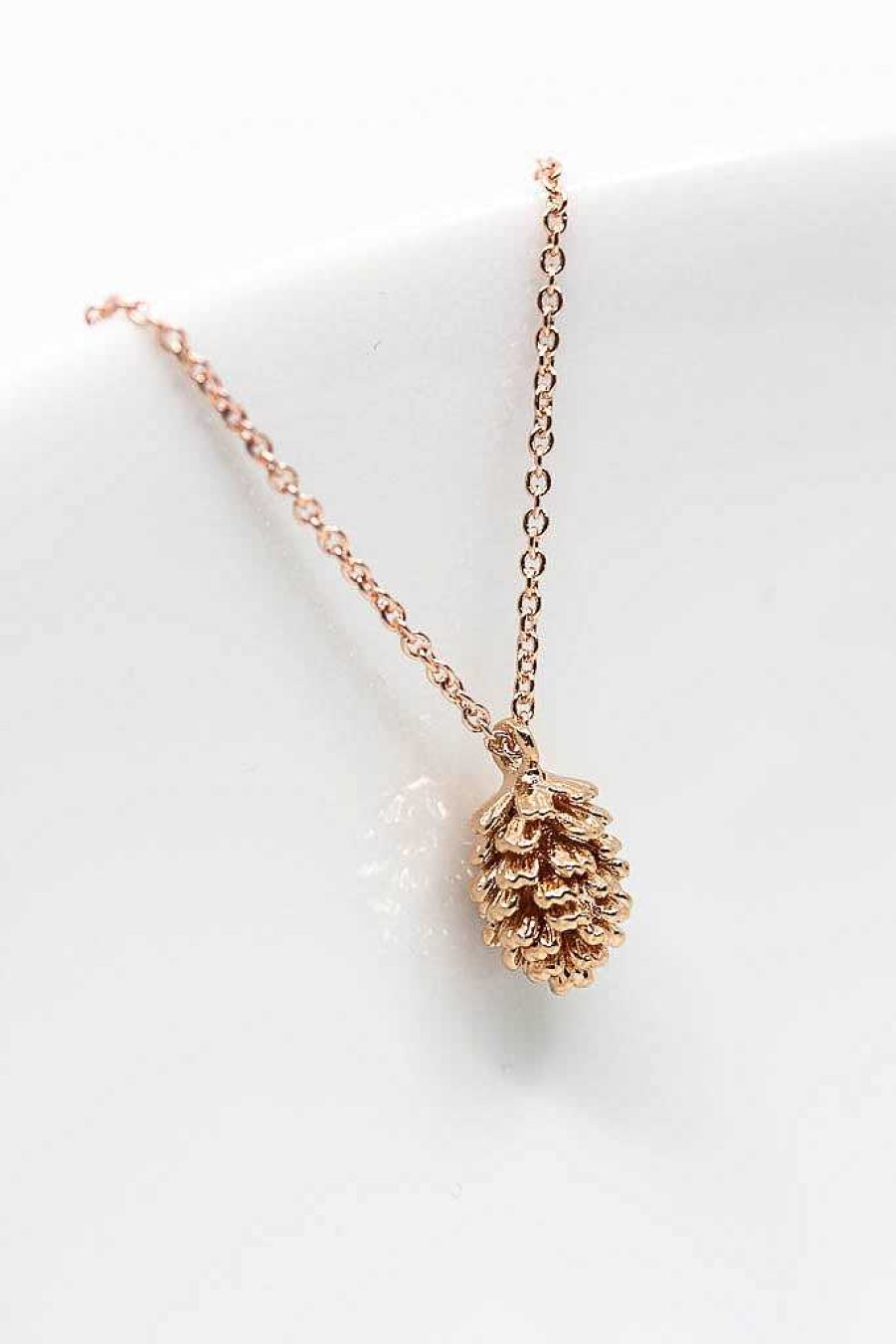 Schmuck Catalea | Kette Rosegold Tannenzapfen