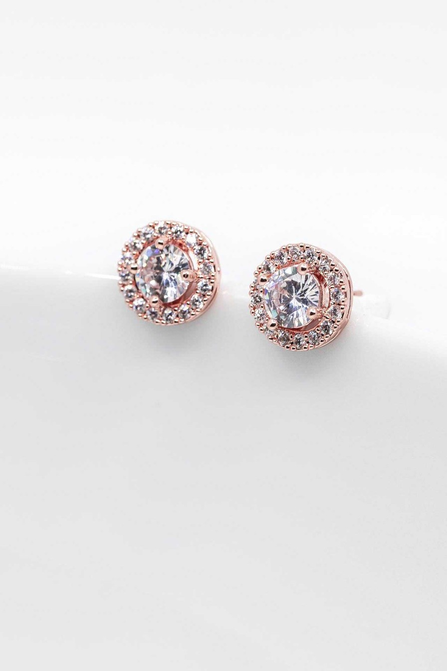 Hochzeitsschmuck Catalea | Ohrringe Sevilla Rosegold